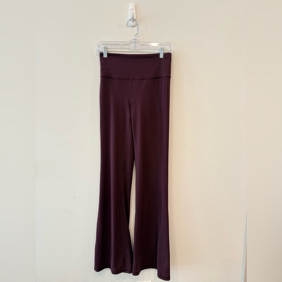 Athleta Maroon Flare Pants - Picture 4 of 5